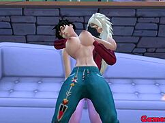 Hinata's Friends Play Strip Game Madara Covers Videl in Cum After Loss