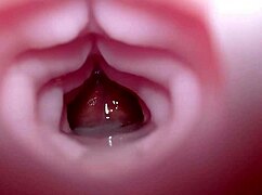 quickie creampie fills emelie's fleshlight bad dragon toy with hot monster load