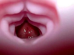 quickie creampie fills emelie's fleshlight bad dragon toy with hot monster load