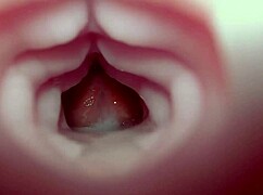 quickie creampie fills emelie's fleshlight bad dragon toy with hot monster load