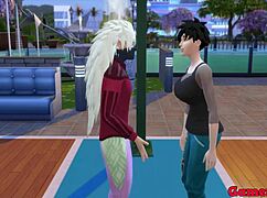 Hinata's Friends Play Strip Game Madara Covers Videl in Cum After Loss