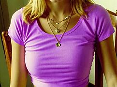 Blindfolded cute eastern european models tease in lingerie and barefoot poses