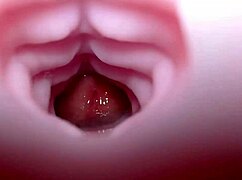 quickie creampie fills emelie's fleshlight bad dragon toy with hot monster load