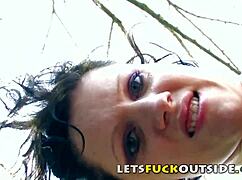 Cemetery Outdoor Fuck Pounds Petite Brunette Missionary Style