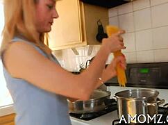 mamma's deepthroat throbs then she rides cock hard