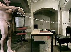 Dominatrix mistress april brainwashes her chained unworthy slave into total submission