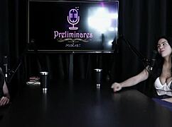 Anabele Nogueira Gets Excited Servicing Wheelchair Guy with Spanish on Her Sheer Red Tits