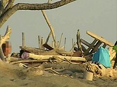 gf sucking my cock on crowded beach strangers!!