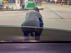 oh man, watching this blonde get anal fisted by monster black cock outdoors is wild