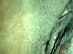 hey watch this ebony babe rub her wet pussy just for you