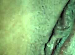 hey watch this ebony babe rub her wet pussy just for you