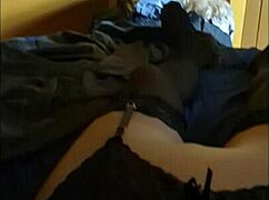 outdoor silicone skin peel-off leads to fake tits panties masturbation frenzy!