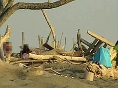 gf sucking my cock on crowded beach strangers!!