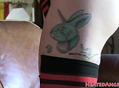 WOW, PETITE GOTH BABE'S PIERCED MODELING TEASE!