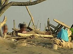 gf sucking my cock on crowded beach strangers!!