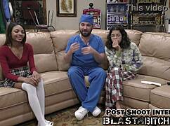 solana spits doc's load then gets fucked hard backstage hospital cum blast