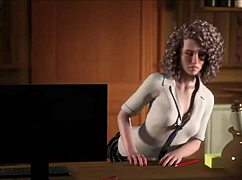 visiting girlfriend's friend at work ends in blowjob and squirting