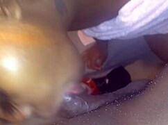 ghetto chick sucks wet dick like a pro 👅💦