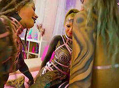 tattooed punk babes swap bbc and cock in wild orgy chaos