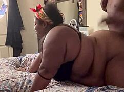 young pregnant girlfriend's tight wet pussy grips during rough doggystyle pounding