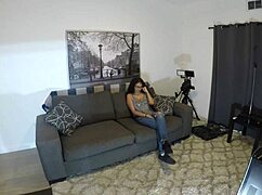 angel love struts in for her steamy latina casting interview