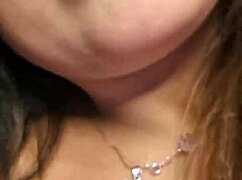 Chilena teases her wet pussy in solo masturbation play