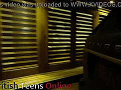 you spot your neighbor rubbing her wet pussy hard