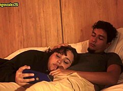 Chubby Argentinian begs stepbro not to shove cock in her mouth but he face fucks anyway