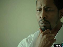 kira noir the ebony nurse licks and fingers patient's shaved black pussy in hospital bed