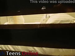 you spot your neighbor rubbing her wet pussy hard