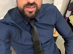 hung daddy strokes massive cock furiously pumps out beast cum load everywhere