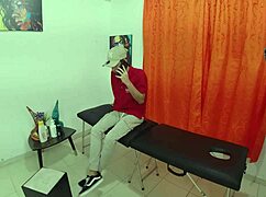 Massive cock masseuse pounds client's huge ass craving more!