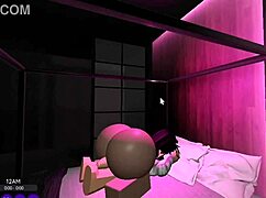 Chubby Roblox Ashley Cheats Hard on Boyfriend with Shy Friend's Cock