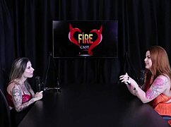 ruiva safada's huge tits thrill after exibida confession menage tease