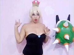 yujaeni slips into bowsette cosplay from oaxaca set teasing with yu jae ni's sultry costume vibes