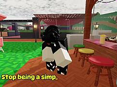 Chubby Roblox Ashley Cheats Hard on Boyfriend with Shy Friend's Cock