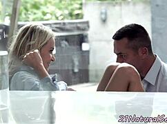 GORGEOUS BABE RIDES LOVER DOGGYSTYLE UNTIL MASSIVE CUMSHOT!