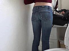 i couldn't resist fucking this tall blonde model's huge feet after her shoot