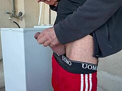 Neighbor's accidental laundry blowjob ends with cum in mouth