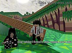 Chubby Roblox Ashley Cheats Hard on Boyfriend with Shy Friend's Cock