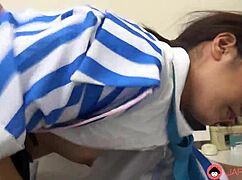 japanese mayuka momota at work craves dick so bad she gets bent over ass licked fingered and rides it uncensored 😩💦