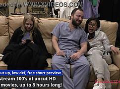 Bratty cheerleader jasmine rose gets her fat ass spread and tickled in hospital exam!