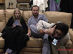 Bratty cheerleader jasmine rose gets her fat ass spread and tickled in hospital exam!