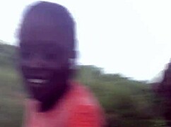 wanna see this crazy bitch twerking her ass half naked deep in the forest