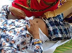 landlord spits on maid muskan bhabhi's ass and pussy for hardcore doggystyle fuck