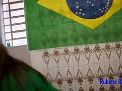 after copa américa i called my thick brazilian milf neighbor to ride my cock through her see-through red sheer.