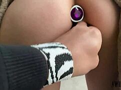 Master Trains Submissive BDSM Slut for Fisting! Public Humiliation Awaits Her