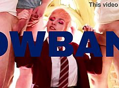 old neighbor rips lingerie off 18yo blonde ellie shou's small tits before creampie pounding