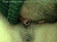 Shy amateur stepmom spreads legs so virgin stepson can taste her wet pussy for his very first time ever.