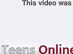 old neighbor rips lingerie off 18yo blonde ellie shou's small tits before creampie pounding